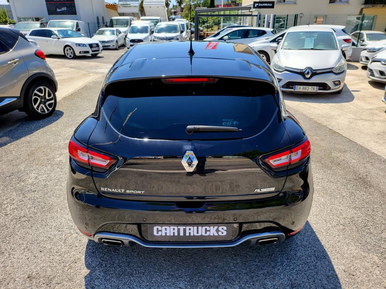 Logo Arrière Noir Clio 4 RS avec caméra de recul